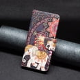 thumbnail image 5 of iPhone 12 Mini Case Cute Embossed Pattern Premium Leather Wallet Cover Flip Stand Credit Card Slots Pocket Holder Magnetic Closure Folio Case for iPhone 12 Mini, Flower Elephant, 5 of 8