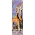 thumbnail image 2 of Butcher, Sarah 11x24 White Modern Wood Framed Museum Art Print Titled - Trio Giraffe, 2 of 4
