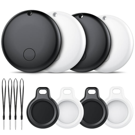 Air Tracker Tag for Android, Bluetooth Item Finder-4Pack, Bluetooth Tracker Works with Google Find Hub App(Not for iOS), Replaceable Battery, IP68 Waterproof Locator for Keys/Luggages, FCC Approved