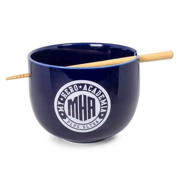 My Hero Academia U.A. Japanese Dinner Set | 16-Ounce Ramen Bowl and Chopsticks