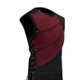 thumbnail image 2 of Chaleco medieval Steampunk para hombre, ropa de guerrero, chaleco cordones renacentistas vikingos, túca para Cosplay, actuación, Rojo XL Hugo Chaleco Medieval, 2 of 4