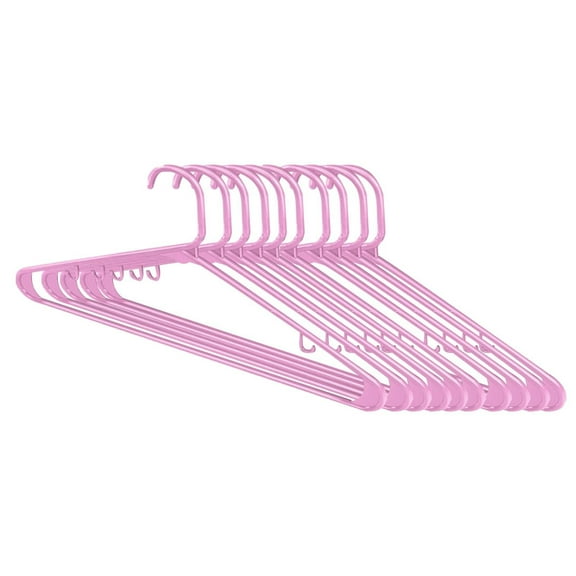 Home Plastic Hangers 10 Pack - Clothes Hanger With Hooks,Coat Hanger