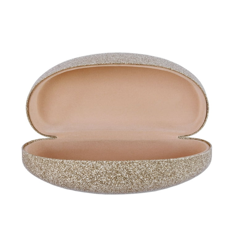 Nouveau Eyewear Inc Nou Woman Gold Glitter Eyeglass Case Nouveau Eyewear Inc Nou Woman Gold Glitter Eyeglass Case