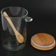 thumbnail image 4 of 4X Frasco de Vidrio para Almacenamiento de Alimentos Contenedor de Bote Sellado Transparente con Tapa Y Cuchara para Té Suelto, Sal, AzúCar, Café, Grano de Conservación, 4 of 8