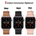 thumbnail image 3 of Correa de cuero para apple watch, banda de reloj de 44mm/40mm 42mm/38mm, pulsera para apple watch 5 4 3 se 6, 3 of 4