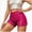 Red, variant on Women's Plus Size Glitter Sequin Shorts Elastic Waist Party Y2K Mini Shorts (Green,L)