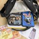 thumbnail image 1 of Bolso informal para mujer, lindo, Kawaii, dibujos animados, pingüino, niñas, bolsos tipo satchel (negro), 1 of 8