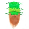 thumbnail image 2 of Día De San Patricio Barba Decorativa Cara Cubierta Divertida Cara Cubierta Disfraz Accesorios Fiesta Desfile Celebración Puesta En Escena Props 3 Uds Advancent AP005495-00, 2 of 6