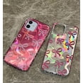 thumbnail image 3 of Bows Laser Water Ripple Iridescent Soft  for iPhone Case (Pink,iPhone 14), 3 of 6