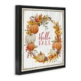 thumbnail image 4 of Stupell Industries Rustic Hello Fall Holiday Painting Black Floater Framed Canvas Art Prints Wall Art, 25 x 25, 4 of 10