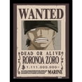 thumbnail image 1 of One Piece Recherché Roronoa Zoro Affiche Encadrée, 1 of 1