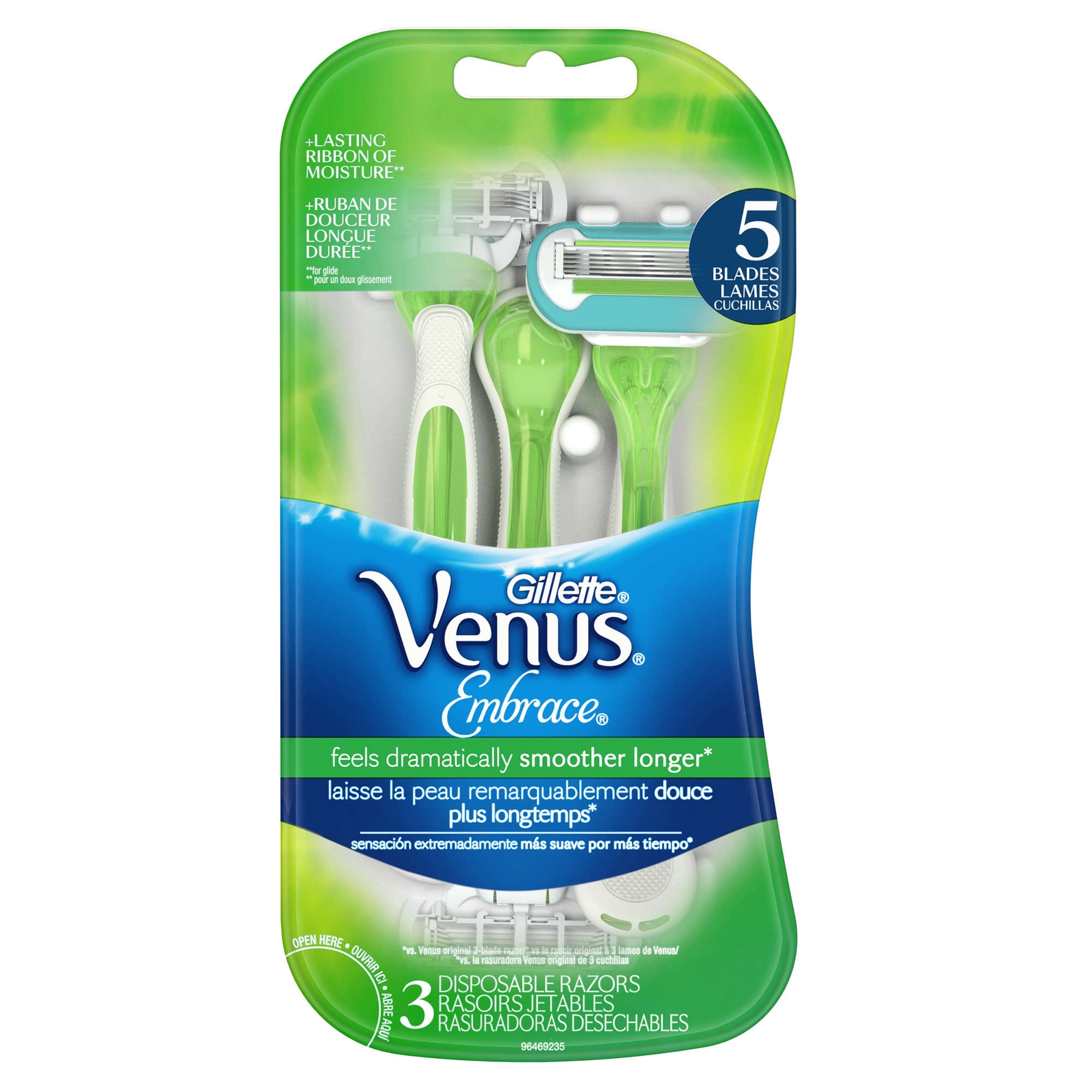 Gillette Venus Embrace Women's Disposable Razor 3 Count