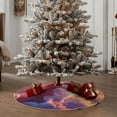 thumbnail image 5 of Daiia Sunset Cloud Corgi Drawing Merry Christmas Tree Skirt , Xmas Large Lace-up Tree Skirt, Santa Snowflakes Rustic Home Decorations New Year Party Farmhouse Decor-30", 5 of 7
