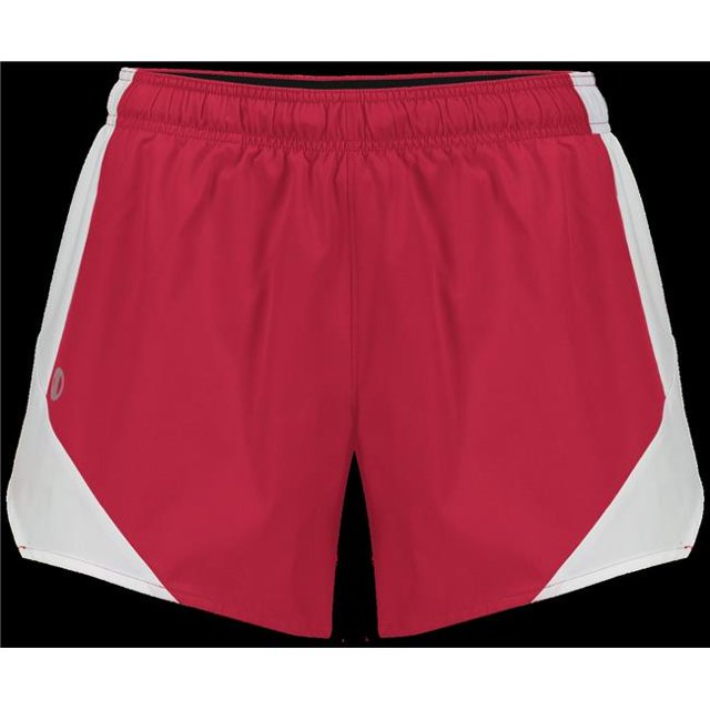 Ladies Olympus Shorts, Scarlet & White - Small