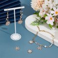 thumbnail image 3 of 1set 6pcs 3 styles Brass Micro Pave Cubic Zirconia Pendants Flower with Glass Golden 16~18x13.5~16x2.5~3.5mm Hole: 1.2~1.4mm Brass+Glass, 3 of 4