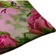 thumbnail image 5 of Flower Decor Butterfly Fliying on The Pink Rose Pillow Covers 12" x 20" Lumbar Pillow Covers Home Decorative Cotton Linen Cushion Case for Sofa Couch Housewarming Family Room Décor, 5 of 6