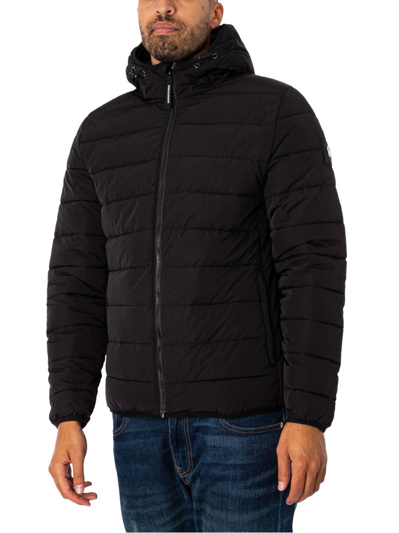 Weekend Offender LA Guardia Puffer Jacket, Black - Walmart.com