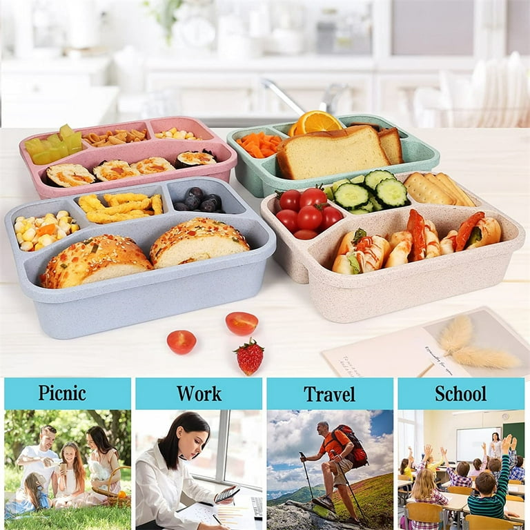 NOGIS Lunch Box Meal Prep Lunch Containers with 4 Compartments