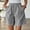 Black, variant on YTCAMLO Striped Linen Shorts for Women, Summer Beach Casual Elastic Waist Wide Leg Shorts with Pockets, Soft Cotton Pj Bottoms