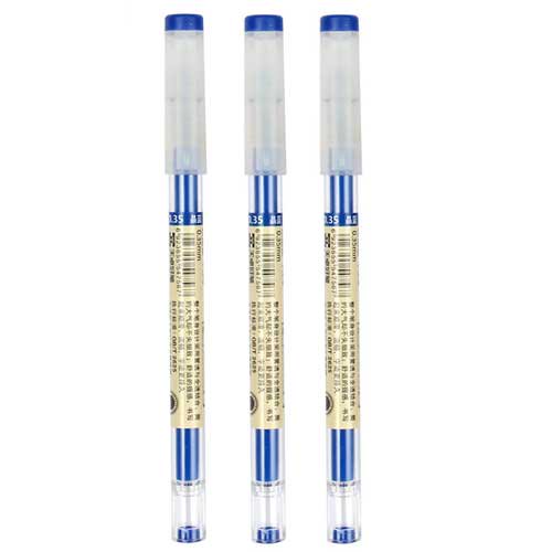 Bolígrafo japonés de 0,35mm, tinta negra y azul, bolígrafo de firma para examen de estudiante y oficina escolar, suministros de papelería