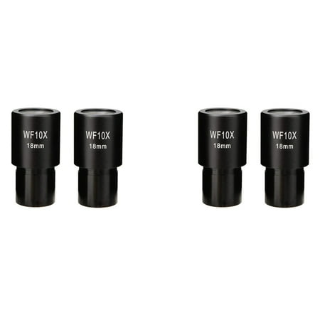 

4 PCS WF10X Widefield Eyepiece Biological Microscope Optical Lens Eyepiece Wide Angle 23.2mm Mounting Size