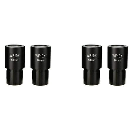 

4 PCS WF10X Widefield Eyepiece Biological Microscope Optical Lens Eyepiece Wide Angle 23.2mm Mounting Size