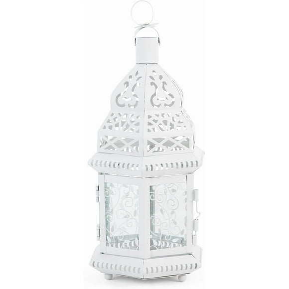 Malibu Creations White Moroccan Lantern