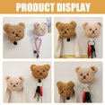 thumbnail image 4 of 2 ganchos adhesivos con forma de oso de peluche para baño, cocina o llaves., 4 of 8