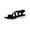 Black, variant on Womens Treasur 2 Ankle Strap Heeled Wedge Sandals