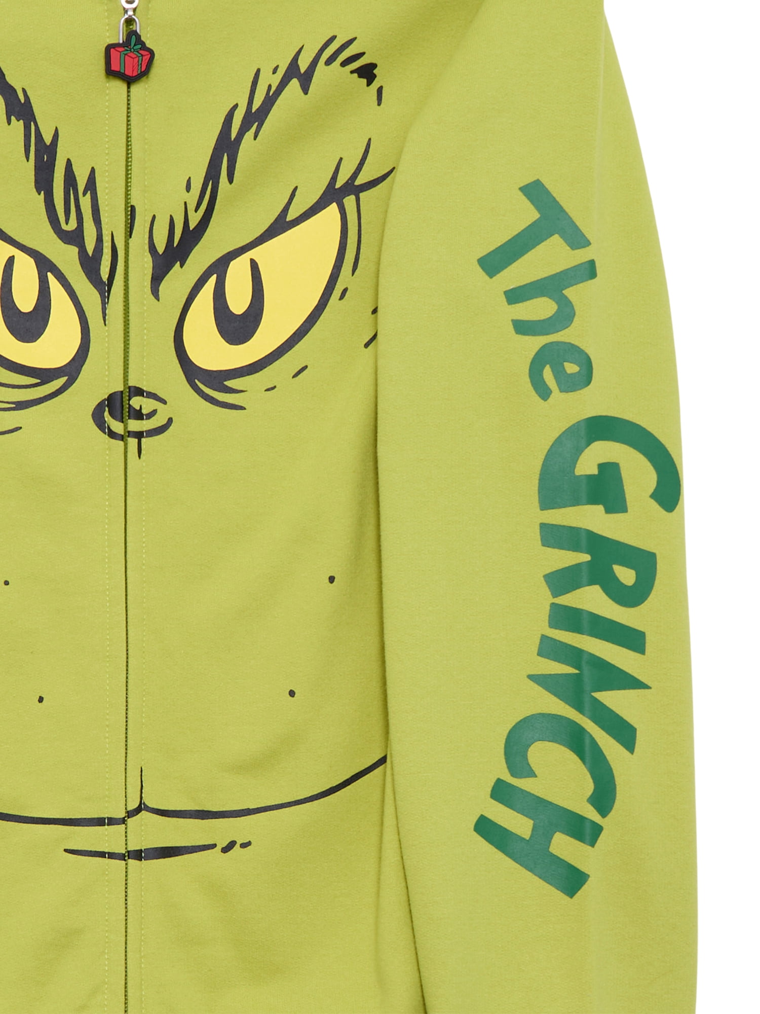 Dr Seuss Grinch Boys Cosplay Graphic Zip Hoodie, Sizes XS-XXL