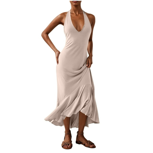 Hauts à Enfiler pour Femmes Vêtements Printemps Automne 2025 Chemises à Manches Longues Tendance Col Rond Ample Hauts de Festival Mode Couleur Unie Sans Manches Col Rond Robe Plissée Mini Grande Taille pour Femmes Été