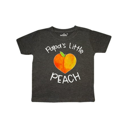 

Inktastic Papa s Little Peach Cute Peach Heart Gift Toddler Boy or Toddler Girl T-Shirt