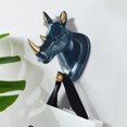 thumbnail image 2 of CSChome Animal Head Shape Wall Mounted Punch Free Non Slip Hook Multi Purpose Clothes Hat Towel and Key Hanger, 2 of 7