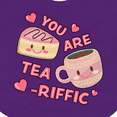 thumbnail image 4 of Inktastic Valentine You Are Tearrific with Cute Tea Cup and Pastry Girls Baby Bib, 4 of 4