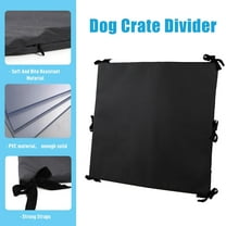 Adjustable Soft Dog Crate Divider Panel for 36" Crate, Black 27" H x 28.5"