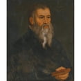 thumbnail image 3 of Circle of Nicolas Neufchatel 15x17 Black Modern Framed Museum Art Print Titled - Portrait of an Old Man, Head and Shoulders, 3 of 5