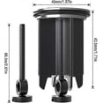 thumbnail image 3 of Bouchon Bonde Lavabo, 2 PCS Premium Bouchon Evier Universel Bouchon d Evier, Inoxydable et Anti-Calcaire, pour Lavabo Bidet, Salle de Bain (40mm), 3 of 5