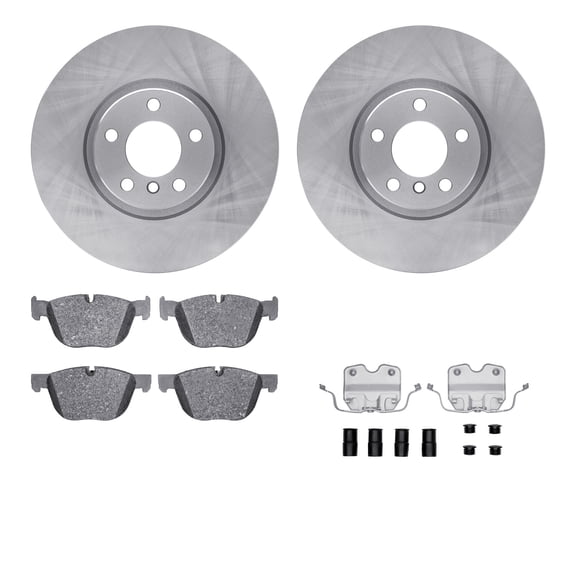 Dynamic Friction Company Front Brake Rotors with 5000 Advanced Brake Pads includes Hardware 6512-31673