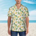 thumbnail image 2 of Fotbe Fruit Pears Camisa Hawaiana para Hombre Unisex – Camisa Casual de Verano con Botones de Manga Corta de Algodón y Lino,Large, 2 of 7