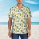 thumbnail image 2 of Balery Fruit Pears Camisas hawaianas de manga corta para hombre, camisas playeras de corte holgado, camisas de vacaciones con botones,X-Large, 2 of 7