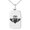 Silver, variant on Stainless Steel Celtic Claddagh Unity Engraved Small Rectangle Dog Tag Charm Pendant Necklace