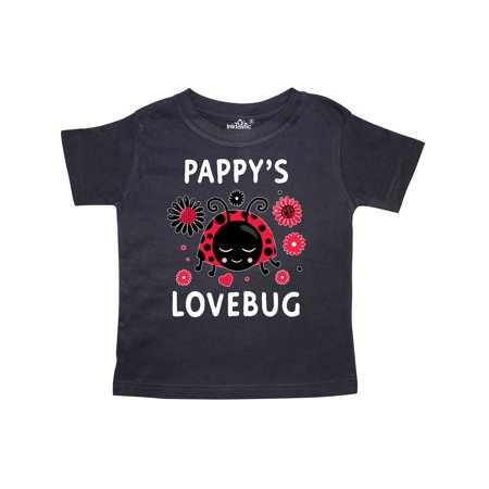 

Inktastic Valentine s Day Pappy s Lovebug Gift Toddler Boy or Toddler Girl T-Shirt