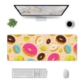 thumbnail image 3 of Disketp Gaming Mouse Pad Donuts Pattern Large Mouse Mat Long Extended Desk Pad Non-Slip Rubber Mice Pads Stitched Edges Thin Pad (11.8x31.5 Inch), 3 of 9