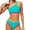 Mint Green, variant on Girls One Piece Swimsuits One Shoulder Cutout Bathing Suit Quick Dry Beach Swimwear with Adjustable Strap 7-16 Years