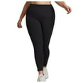 thumbnail image 3 of MGDXOX Yoga Pants for Women Fashion Plus Size Workout Leggings High Waisted Petite Full Length Pants with Pockets Black XXXL, 3 of 6