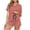 Watermelon Red, variant on CHUMUD Silk Satin Pajamas Set for Women 2 Piece Shorts Pj Set Short Sleeve Button Down Shirts Sleepwear Soft Lounge Sets Bridal Pajamas Summer Casual