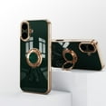 thumbnail image 5 of Allytechgroup iPhone 16 Case Kickstand, Spaceman Bracket Design Shockproof Drop Proof Luxury Camera Lens Protective Phone Case for Apple iPhone 16, Darkgreen, 5 of 6