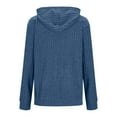 thumbnail image 7 of Womens Cardigans Zip up Ladies Hoodies with Pockets Long Sleeve Tunic Tops Ladies Lightweight Jackets Casual Work Clothes Blue S, 7 of 7