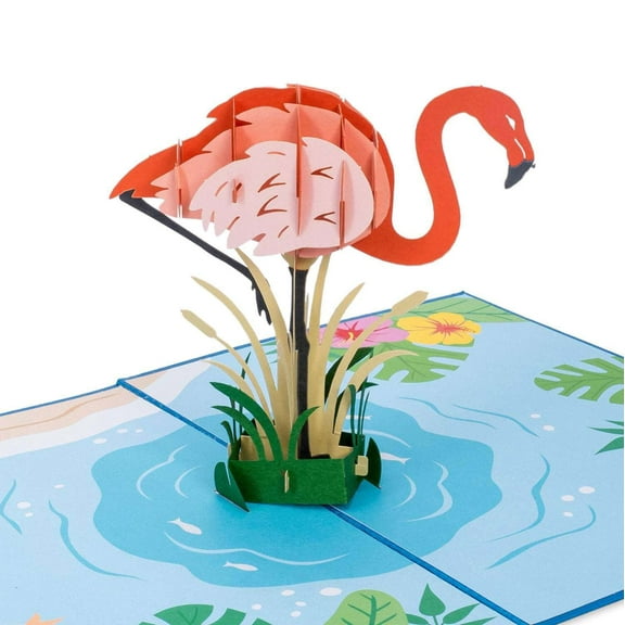Flamingo Pop Up Card