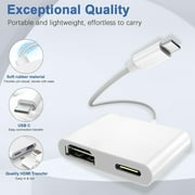 USB C to HDMI Adapter for iPhone 16 15 iPad to TV, Type C Digtial AV HDMI Adapter 4K@60Hz, HDMI Adapter for iPhone to TV for iPhone 15/16 MacBook Pro Air iPad Pro Samsung Galaxy S23/S22